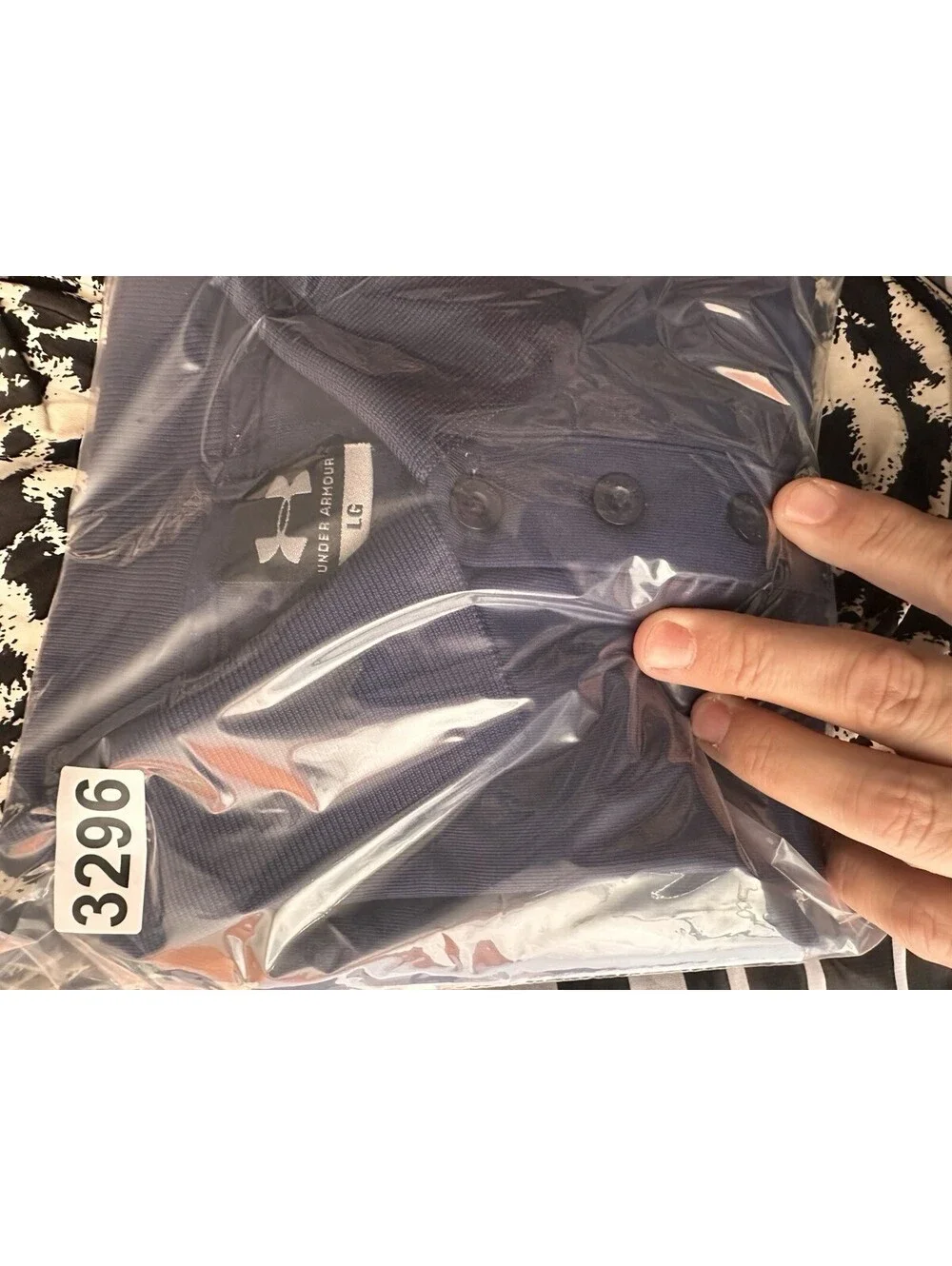 Secret Service Under Armour Polo Shirt Large Blue Shirt